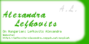 alexandra lefkovits business card